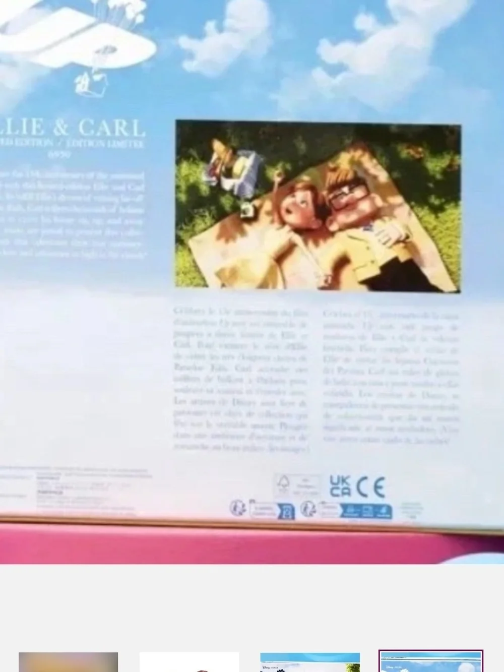 Disney Parks Pixar Up 15th Anniversary Elli & Carl Limited Edition Doll Set NIB